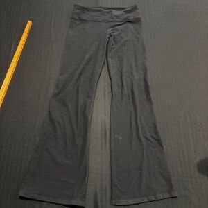 Lululemon Groove Pant Black Flare Leg Yoga Pants Size 8 High Rise